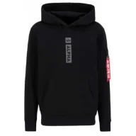 Odzież taktyczna i umundurowanie - Bluza z kapturem Alpha Industries Alpha PP 146338 03 - Czarna  S - miniaturka - grafika 1