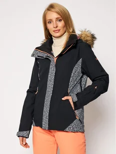 Roxy Kurtka narciarska Jet ERJTJ03265 Czarny Slim Fit - Kurtki narciarskie - miniaturka - grafika 1