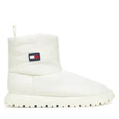 Śniegowce damskie - Śniegowce Tommy Jeans Tjw Snow Boot EN0EN02823 Biały - miniaturka - grafika 1
