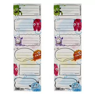 Naklejki Na Zeszyt Monster Starpak 495015 - Szkolne artykuły papiernicze - miniaturka - grafika 1