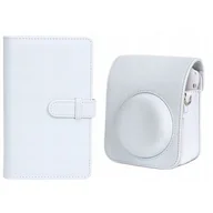 Paski, szelki, uprzęże foto - Futerał Etui Do Fuji Instax Mini 12 + Album 108x / Biały - miniaturka - grafika 1