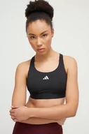 Bielizna sportowa damska - adidas Performance biustonosz sportowy kolor czarny - miniaturka - grafika 1