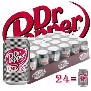 DR PEPPER ZERO 330ml Puszka 24szt - Napoje gazowane - miniaturka - grafika 1