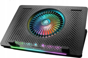Podstawka chłodząca KLIM Orb laptop 11–15,6" 5 wentylatorów RGB USB Cicha - Podkładki chłodzące pod laptopa - miniaturka - grafika 1