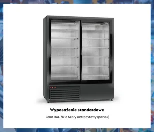 Szafa chłodnicza przeszklona SCh-SR 1400 ECOline RAPA - Szafy i witryny chłodnicze - miniaturka - grafika 6