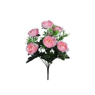 Peonia bukiet 37cm BU867 PK01 sztuczny bukiecik piwonii różowy - Sztuczne kwiaty - miniaturka - grafika 1