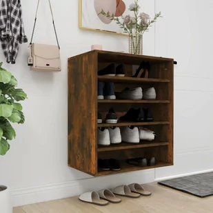 Lumarko Szafka na buty, przydymiony dąb, 60x35x70 cm - Szafki na buty - miniaturka - grafika 1