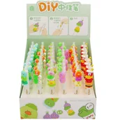 Długopisy - Długopis Żelowy Kawaii Z Odczepianą Przypinką - miniaturka - grafika 1