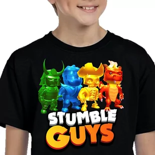STUMBLE GUYS 3162 KOSZULKA DZIECIĘCA CZARNA 140 - Moda i Uroda OUTLET - miniaturka - grafika 1