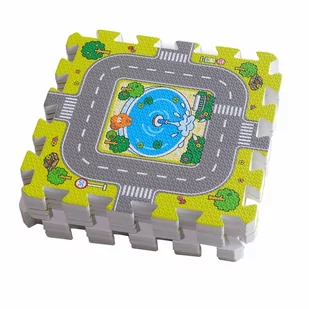 Puzzle piankowe mata dla dzieci ulica 31x31cm - Maty piankowe - miniaturka - grafika 1