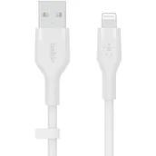 Kable USB - Belkin USB-A Lightning Silicone 3m White - miniaturka - grafika 1