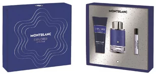 Zestaw Montblanc Explorer Ultra Blue Eau de Perfume Spray 100 ml + Montblanc Explorer Ultra Blue Eau de Perfume Spray 7,5 ml + Żel pod przysznic 100 ml (3386460132275) - Zestawy kosmetyków męskich - miniaturka - grafika 1
