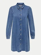 Sukienki - ONLY Sukienka jeansowa Alma 15345570 Niebieski Regular Fit - miniaturka - grafika 1