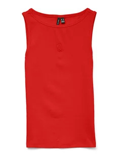 Vero Moda Top w kolorze czerwonym - Koszulki i topy damskie - miniaturka - grafika 1