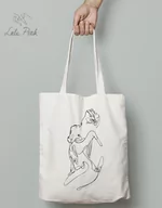 Torby i wózki na zakupy - Torba bawełniana "Love" Lula Pink X Kasia Kurka - miniaturka - grafika 1