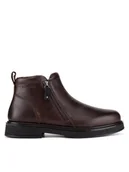 Botki męskie - Badura Trzewiki CALEB-03 MI08 Brązowy - miniaturka - grafika 1