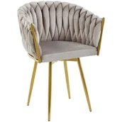 Krzesła - Krzesło obrotowe DCGP-7077S360 welur ciemny beż #7 - miniaturka - grafika 1