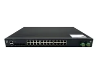 Switche - LevelOne IXP-2871 łącza sieciowe Zarządzany L2+ Gigabit Ethernet (10/100/1000) Obsługa PoE Czarny - miniaturka - grafika 1
