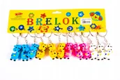Breloki - ŻYRAFA GUMOWY BRELOK DO KLUCZY ZAWIESZKA 12szt - miniaturka - grafika 1