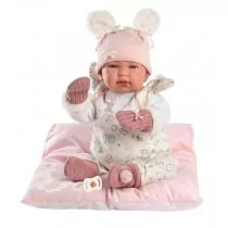 Lalka bobas Tina płacząca 44 cm Llorens - Lalki dla dziewczynek - miniaturka - grafika 1