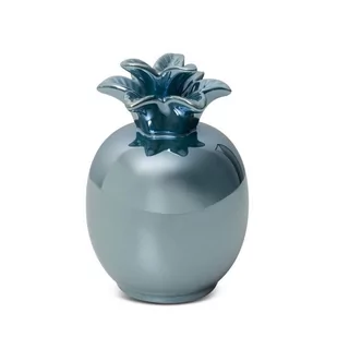 Figurka Dekoracyjna Ceramiczna Ananas Simona 9X9X14 Turkusowa - Figurki dekoracyjne - miniaturka - grafika 1