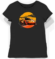 Koszulki i topy damskie - Koszulka damska czarna Wyścigowy Blask Sportowego Stylu XL - miniaturka - grafika 1