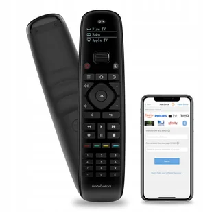 Pilot uniwersalny SofaBaton U2 czarny programowalny OLED - Piloty - miniaturka - grafika 1