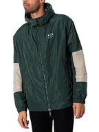 Kurtki męskie - Armani Exchange Męska kurtka z recyklingu, zielona G/Lon.Fog/G.GA, ekstra mała, Zielony G/Lon.fog/G.ga, XS - miniaturka - grafika 1