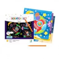 Zabawki kreatywne - Wydrapywanka Scratch Kosmos Maksik - miniaturka - grafika 1