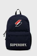 Plecaki - Superdry Plecak męski kolor granatowy duży z aplikacją - miniaturka - grafika 1