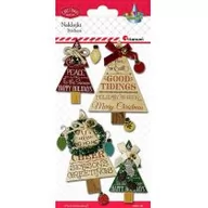 Pozostałe akcesoria dla plastyków - Titanum Naklejki papierowe 3D choinki - miniaturka - grafika 1