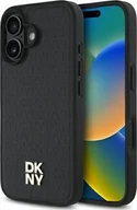 Etui i futerały do telefonów - DKNY DKNY DKHMP16SPSHRPSK iPhone 16 6.1" hardcase czarny/black Repeat Pattern Stack Logo MagSafe - miniaturka - grafika 1