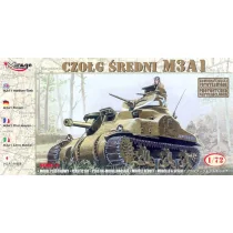 Mirage Hobby MIRAGE  Czołg średni M3A1 mir72803 - Modele do sklejania - miniaturka - grafika 1
