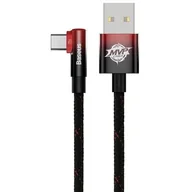 Kable komputerowe i do monitorów - Baseus MVP 2 Elbow kątowy kabel przewód Power Delivery z bocznym wtykiem USB / USB Typ C 1m 100W 5A czerwony (CAVP000420) - miniaturka - grafika 1