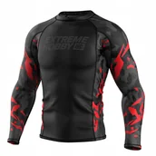 Kimona, stroje i obuwie - Extreme Hobby Rashguard długi rękaw Black Panther Czarno-Czerwony S - miniaturka - grafika 1