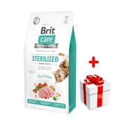 Sucha karma dla kotów - BRIT Care Cat  Grain-Free Sterilised Urinary Health 2kg + niespodzianka dla kota GRATIS! - miniaturka - grafika 1
