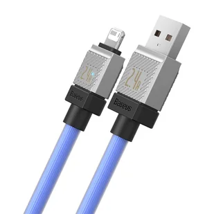Kabel szybko ładujący Baseus USB-A do Lightning CoolPlay Series 2.4A 1m (fioletowy) - Kable - miniaturka - grafika 5