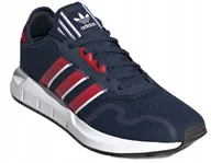 Buty sportowe męskie - Adidas Buty Męskie Sportowe Swift Run X granatowe stylowe 44 2/3 Eu - miniaturka - grafika 1