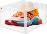 Pokrowce na ubrania - Pudełko na Buty Przezroczyste Organizer Zamykane Pojemnik CEWROM - miniaturka - grafika 1