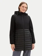Kurtki damskie - Tom Tailor Parka 1041491 Czarny Regular Fit - miniaturka - grafika 1