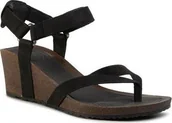 Sandały damskie - Teva W'S Mahonia Wedge Thong, BLK, 36 us 5; uk 3 - miniaturka - grafika 1