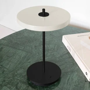 UMAGE lampa stołowa LED Asteria Move perłowy biały/czarny 31cm - Lampy stojące - miniaturka - grafika 1