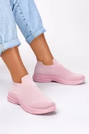 Slip on damskie - Różowe sneakersy Casu buty sportowe slip on 35-3-22-P/8 - miniaturka - grafika 1