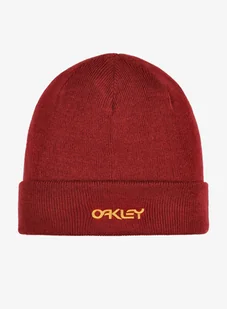 Czapka zimowa Oakley B1B Logo Beanie - iron red - Czapki męskie - miniaturka - grafika 1