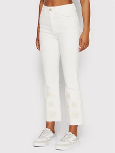 Desigual Jeansy Gala 22SWDD25 Biały Slim Fit - Spodnie damskie - miniaturka - grafika 1