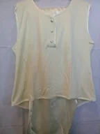 Piżamy damskie - Piżama damska krótka satynowa rozmiar XXL kremowa z wiskozą Niska cena!!! - miniaturka - grafika 1