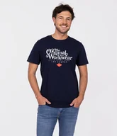Koszulki męskie - T-shirt z nadrukiem WORKWEAR3 2301 NAVY BLAZER-L - miniaturka - grafika 1