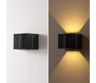 Brilagi - Solarna lampa ścienna LED z czujnikiem SOLAR CUBE LED/2W/3,2V IP54 - Lampy ogrodowe - miniaturka - grafika 1