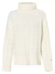 Tommy Hilfiger - Sweter damski z dodatkiem alpaki i kaszmiru, biały - Swetry damskie - miniaturka - grafika 1