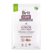 Sucha karma dla psów - Brit Care Dog Sustainable Junior  Large Chicken Insect 3kg - miniaturka - grafika 1